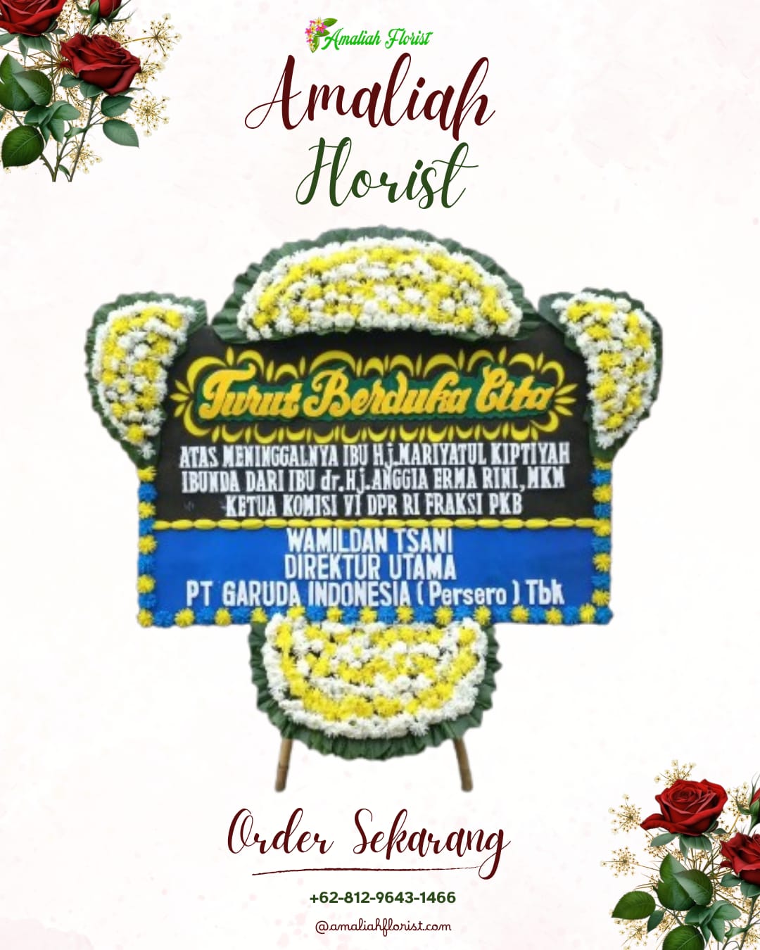 Papan Bunga Duka Gunungpati
